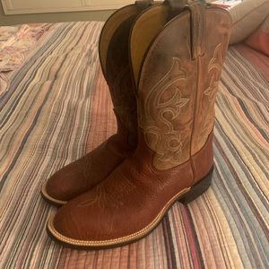 Tony Lama leather western boots.